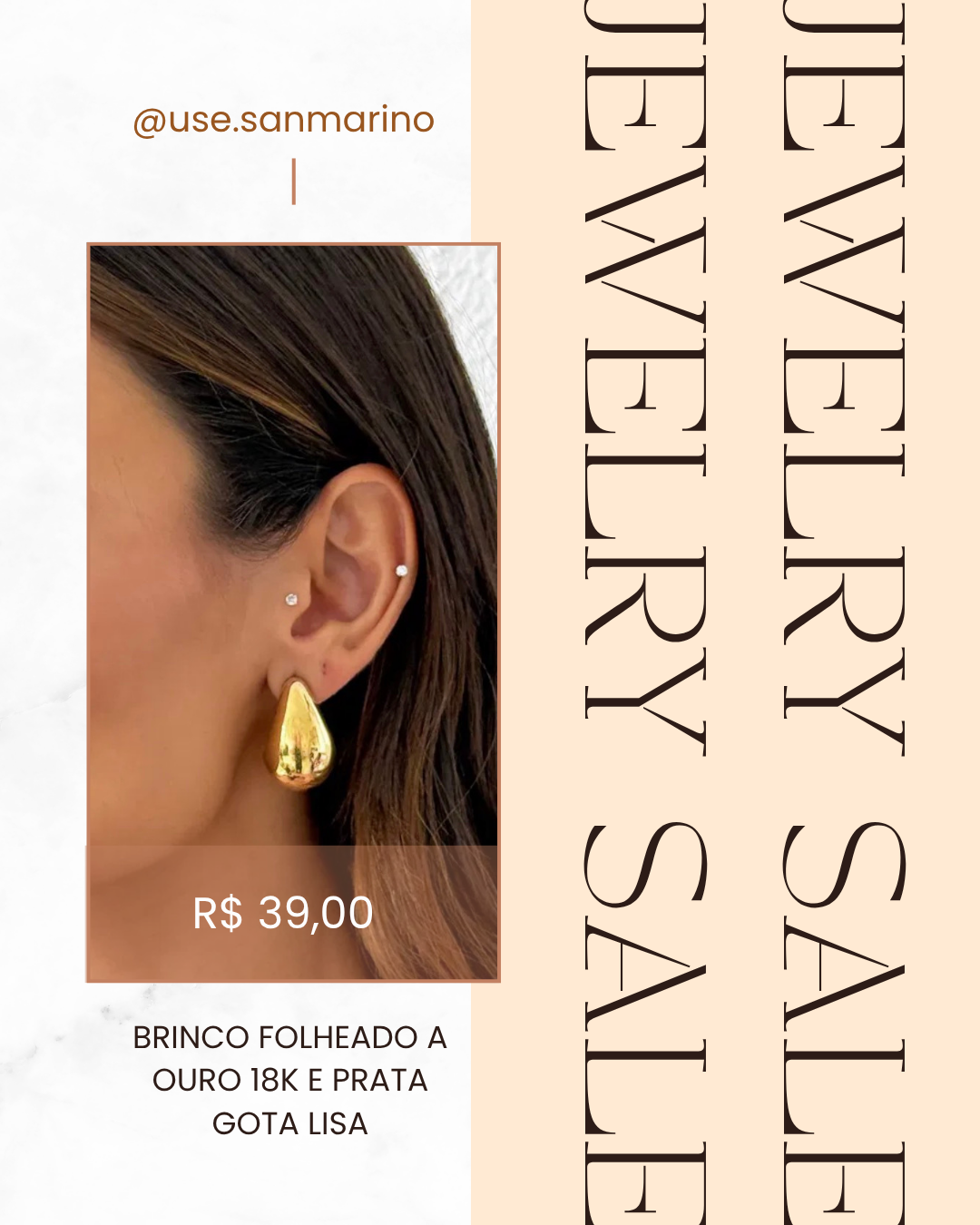 Brinco Gota Lisa