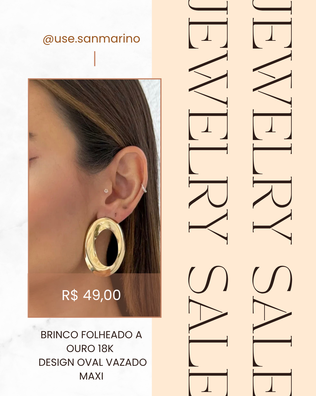 Brinco Oval MAXI
